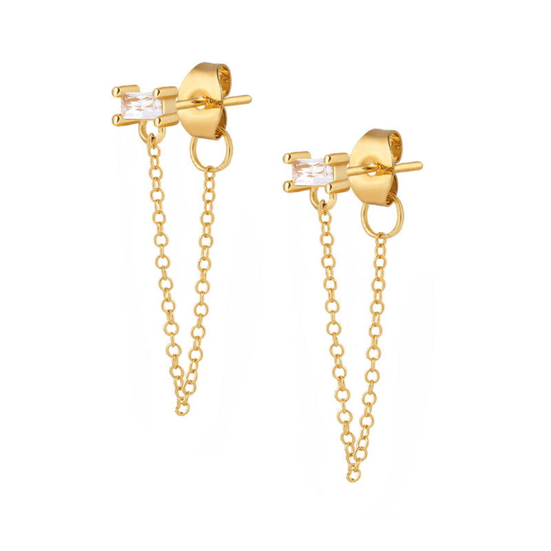 Delilah Stud Earrings - Gold
