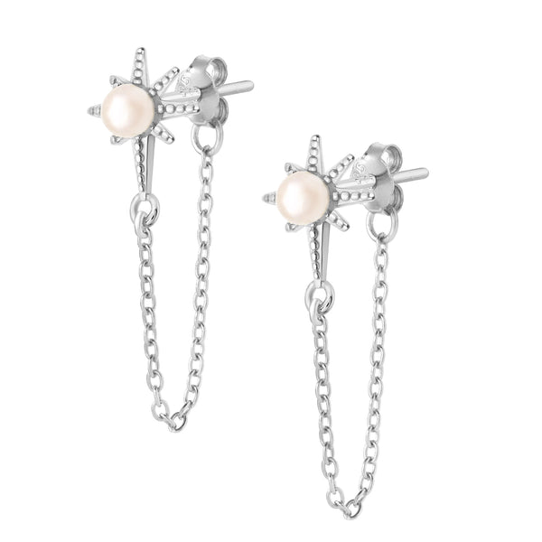 Lottie Stud Earrings - Silver
