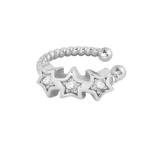 Scarlett Star Ear Cuff - Silver