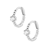 Naomi Hoop Earrings - Silver