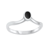 Talia Black Agate Ring