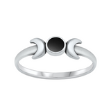 Gina Black Agate Ring