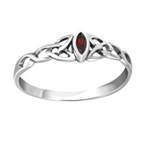 Crimson Garnet Ring
