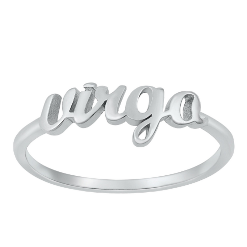 Written Virgo Ring