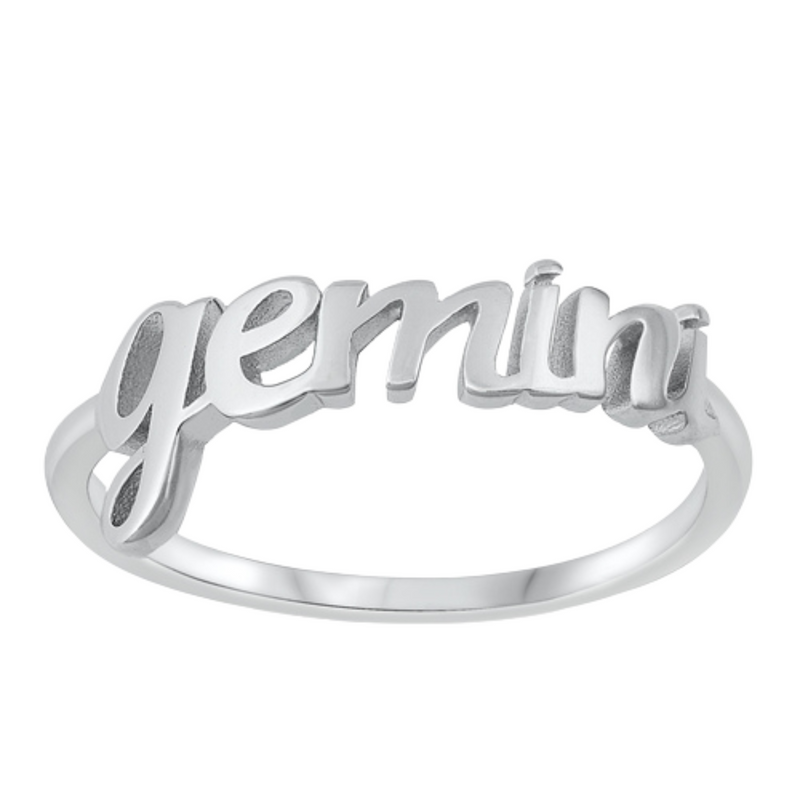 Written Gemini Ring