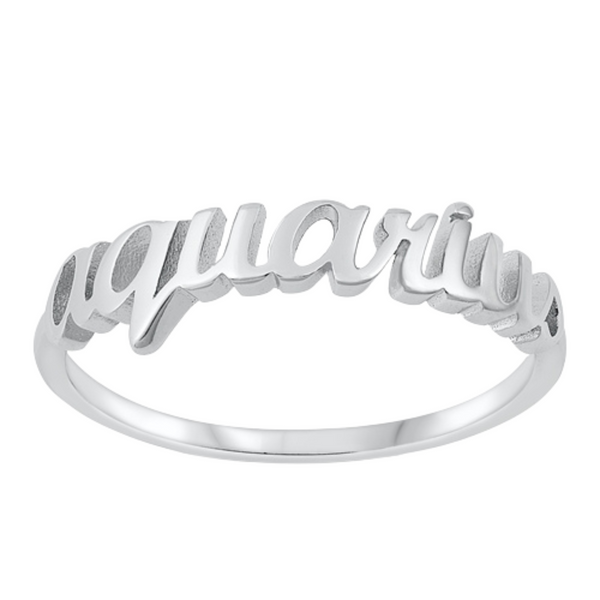 Written Aquarius Ring