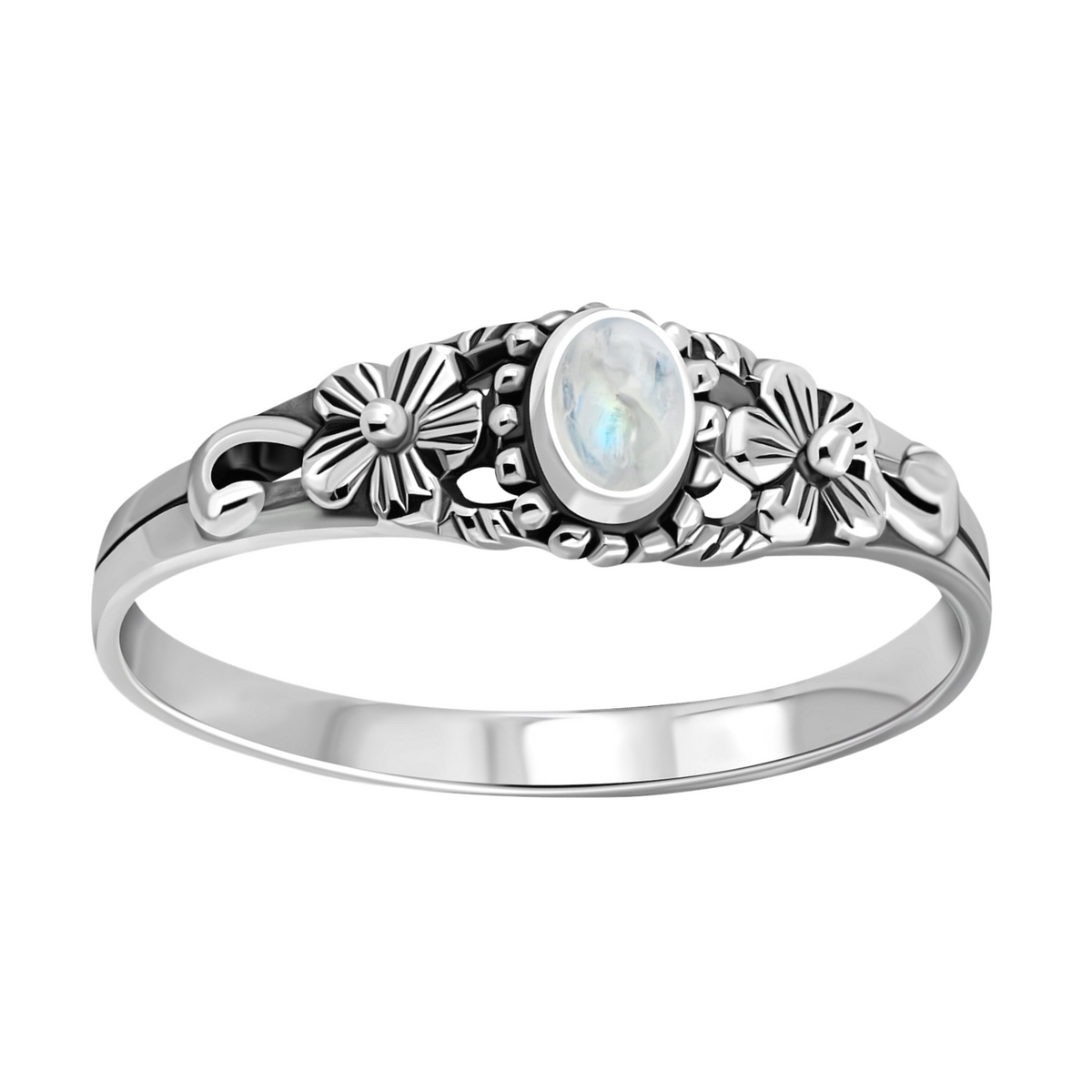 Petal Moonstone Ring Lephoria
