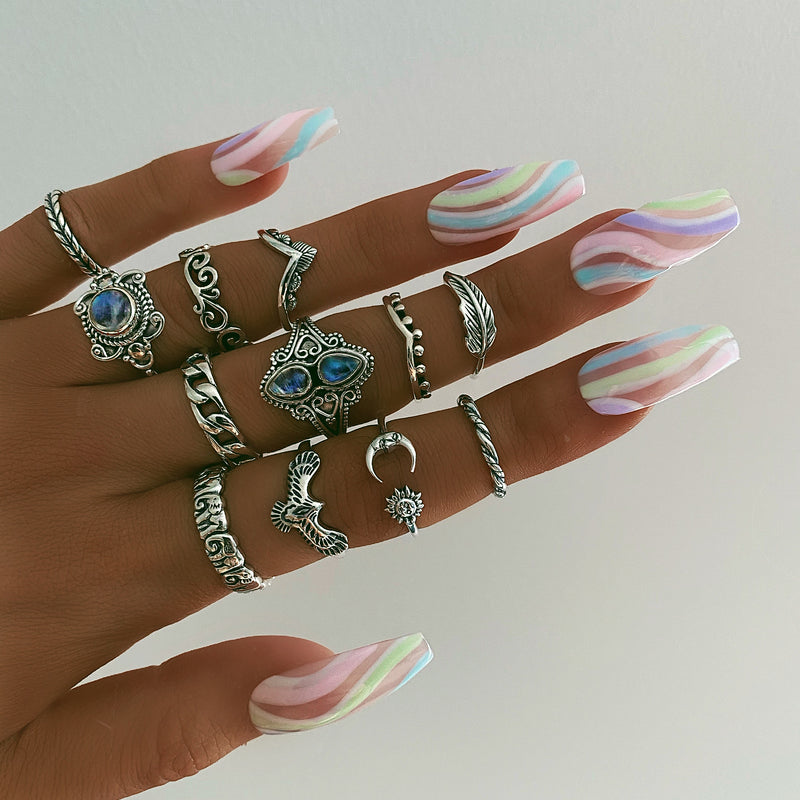 Mini Feather Midi Ring