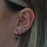 Alma Hoop Earrings - Silver