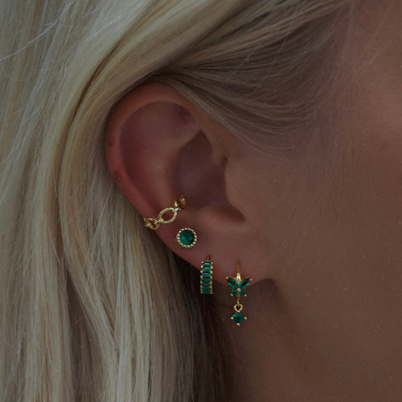 Grace Hoop Earrings - Gold