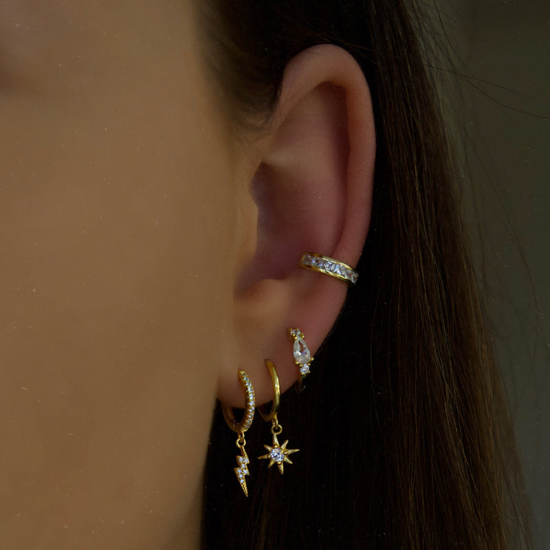 Veronica Hoop Earrings - Gold