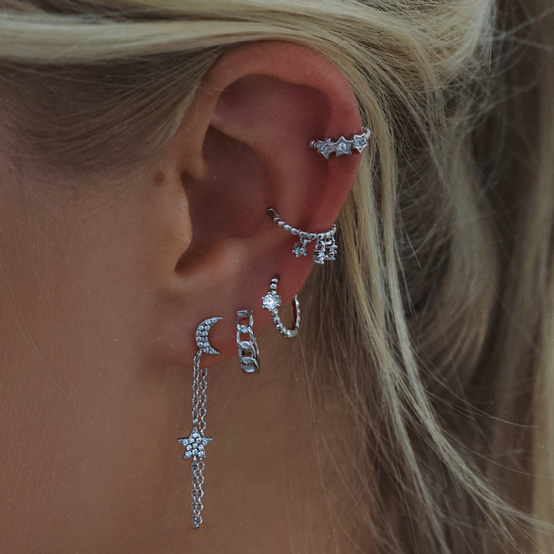Scarlett Star Ear Cuff - Silver