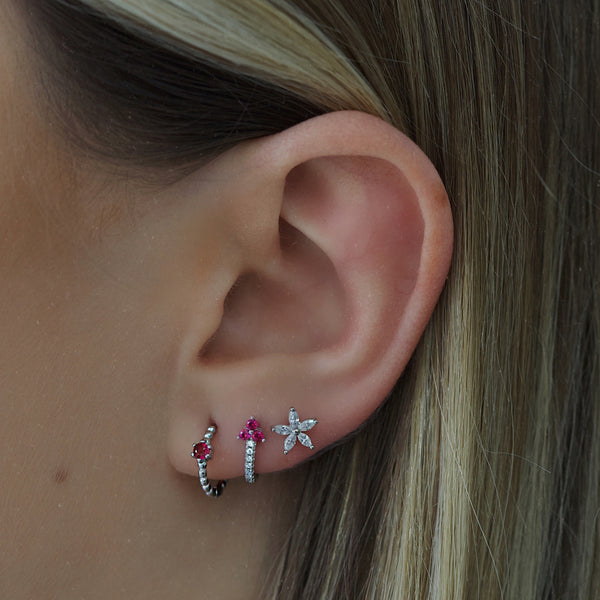 Carmen Stud Earrings - Silver