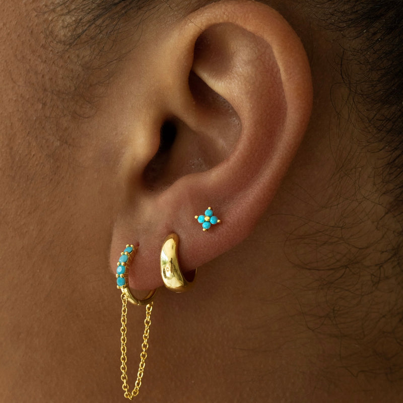 Rylie Hoop Earrings - Gold