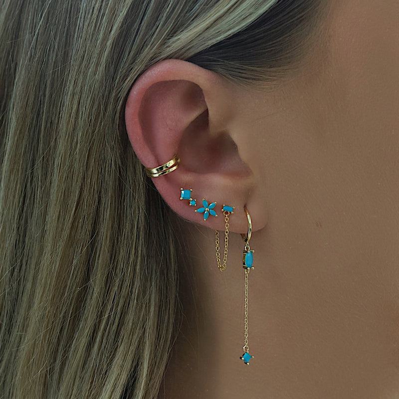 Emily Stud Earrings - Gold