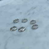 Divine Hoop Earrings - Silver