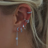 Naomi Hoop Earrings - Silver