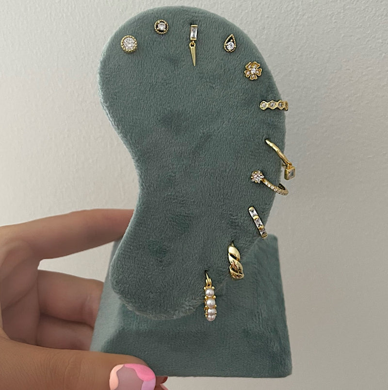 Nellie Hoop Earrings - Gold