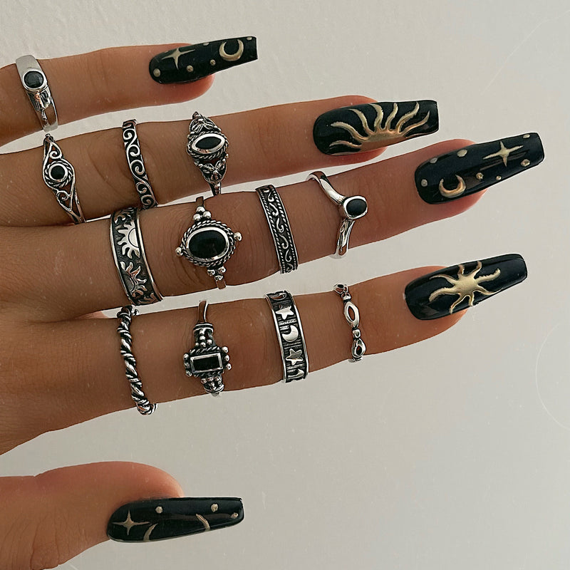 Kendall Black Onyx Ring