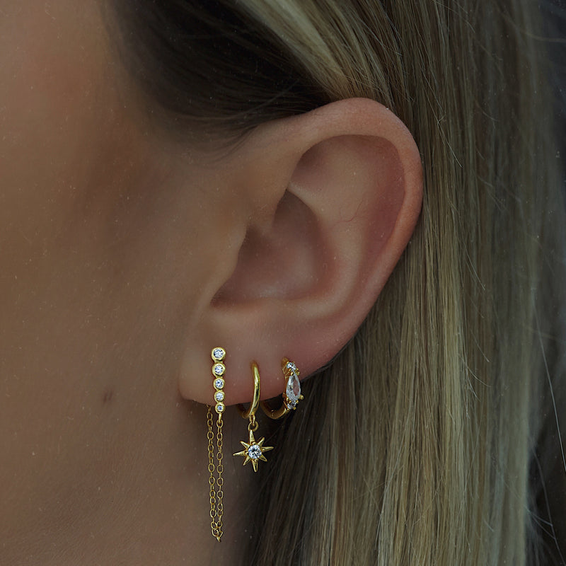 Sadie Hoop Earrings - Gold
