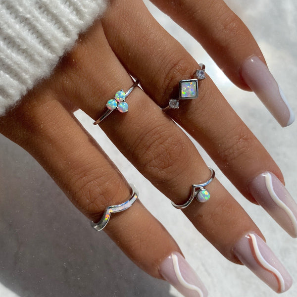 Arctic Opal Ring