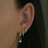 Divine Hoop Earrings - Gold