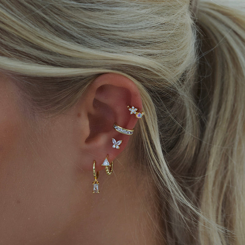 Athena Hoop Earrings - Gold