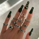 Talia Black Agate Ring