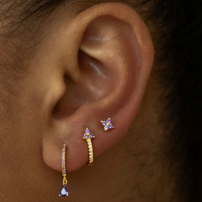 Miley Stud Earrings - Gold