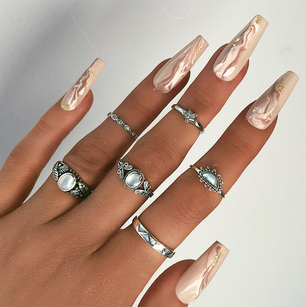 Sunset Pearl Ring