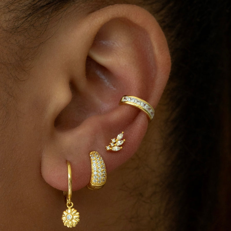 Monica Hoop Earrings - Gold